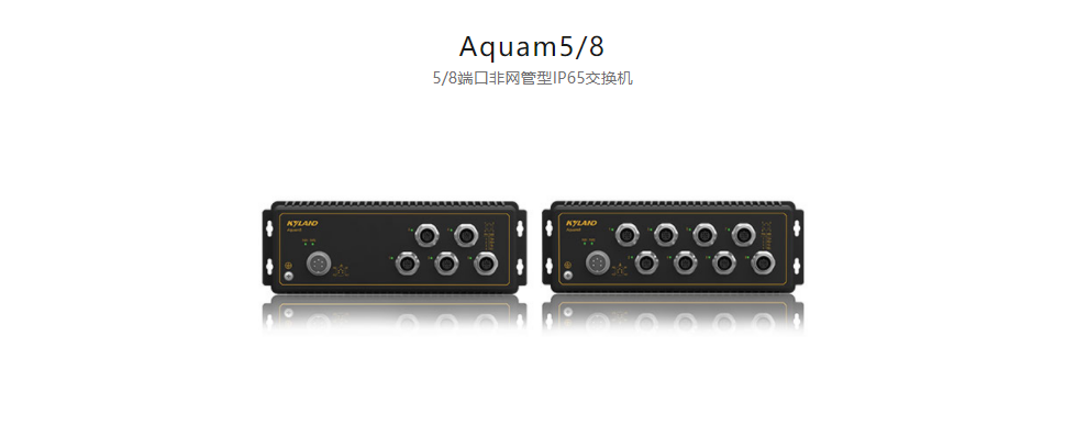 EN50155以太網交換機Aquam5/8 5/8端口非網管型IP65交換機
