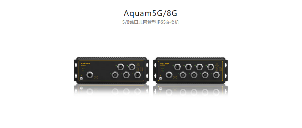  EN50155以太網交換機Aquam5G/8G 5/8端口非網管型IP65交換機